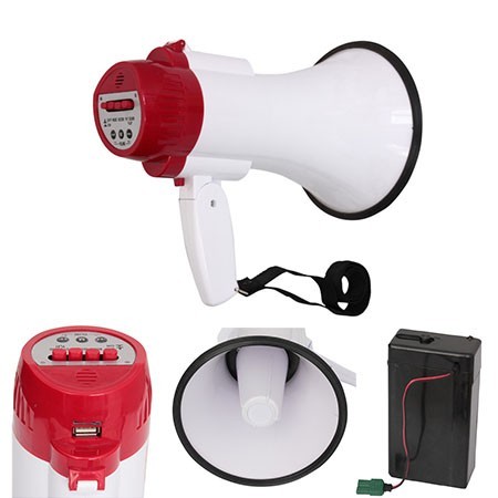 MEGAFON 20W CU USB INREGISTRARE + ACUMULATOR MEGAFON 20W CU USB INREGISTRARE + ACUMULATOR