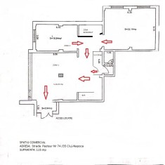 Inchiriere spatiu comercial -115mp-str Pasteur74 -cluj napoca- persoana fizica foto