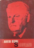 Amintiri despre Sadoveanu - Ion Popescu Sireteanu, Junimea 1973, Biografii, Memorii