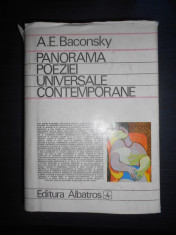 A. E. Baconsky - Panorama poeziei universale contemporane (1972, ed. cartonata) foto