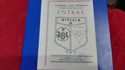 program Jiul - CFR Cluj foto
