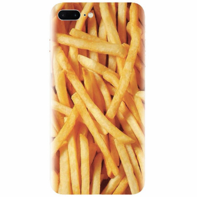 Husa silicon pentru Apple Iphone 8 Plus, Fries foto