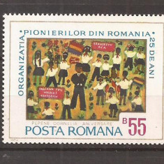 Romania - 1974 - A 25-a ANIVERSARE A ORGANIZATIEI DE PIONIERI, Nestampilat