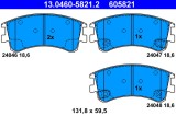 ATE 13.0460-5821.2 set placute frana,frana disc