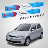 Cumpara ieftin Ștergătoare Mazda 2 DY Facelift 2005-2007 | Set Față Flat Premium &ndash; TeamCar&reg;