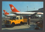 CPIB 25166 CARTE POSTALA - AVION SWISSAIR, NECIRCULATA