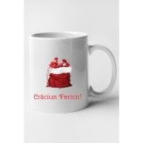Cana alba personalizata &quot;Craciun Fericit!, modelul 10&quot;, INOVATIX&reg;️. 330ml, Oem