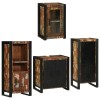 VidaXL Set de mobilier pentru baie cu ușă 4 pcs Lemn recuperat solid 3305691