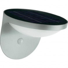 Aplica de exterior cu senzor de miscare Philips myGarden Dusk, LED integrat 1W, panou solar integrat, IP44, Gri foto