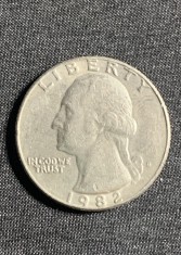 Moneda quarter dollar 1982 USA foto