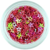 Stele cu gaură &icirc;n mijloc, pentru nail art - roşii