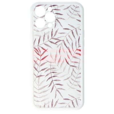 Toc TPU Vintage Leaves Apple iPhone 12 Pro Max Design 02 foto