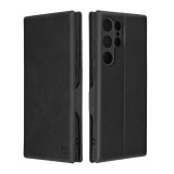 Husa tip carte samsung galaxy s23 ultra techsuit, inchidere magnetica, negru
