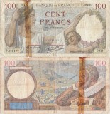 1940 (7 XI), 100 francs (P-94a.40) - Franța!