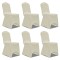 Huse elastice pentru scaun, 12 buc., crem - 2