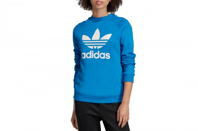 Hanorace adidas Trefoil Crewneck Sweatshirt ED7582 albastru foto