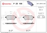 BREMBO P 23 105 PRIME LINE set placute frana,frana disc