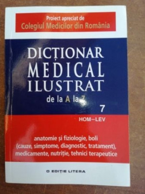 Dictionar medical ilustrat de la A la Z vol 7 foto