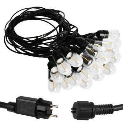 Ghirlanda tip sirag de becuri, LED, 220-240V, IP44, 4 cm, 10 m foto