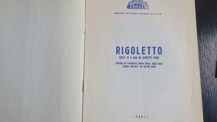Anticariat, diferite caiete program Opera RPR, anii 1940-1960, cereti informatii
