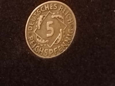 5 pfennig 1926 F (rara), stare EF+ [poze] foto