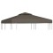 vidaXL Acoperiș de pavilion, 2 niveluri, gri taupe, 3x3 m, 310 g/m&sup2;