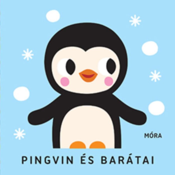 Pingvin &eacute;s bar&aacute;tai - Z&ouml;rgő textilk&ouml;nyv r&aacute;g&oacute;k&aacute;val