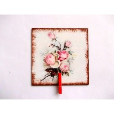 magnet frigider cu trandafiri roz 35935