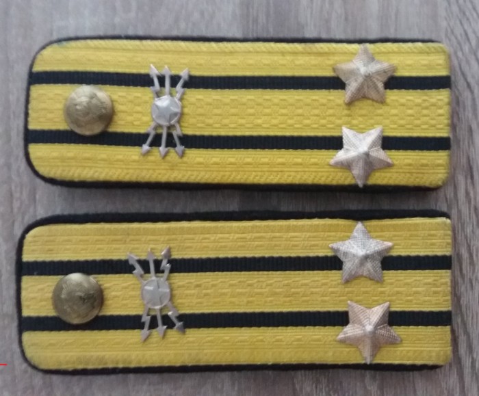 C1 8 - Grade militare - veston - comunism - locotenent colonel transmisiuni