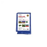 Prelata Impermeabila Breckner 3x4m, 80g/m&sup2;, Albastra, Ochiuri Metalice, UV