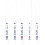 Wilpu 3014/200 - Set panze fierastrau sabie bimetal 200 mm 18 dinti/inch dantura standard 5 bucati