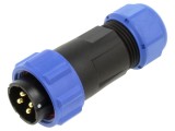 Conector circular tată 4 pini IP68 SP21 - 30A, 500V