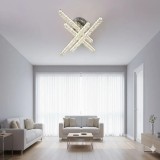 Cumpara ieftin Lustra LED 112W, 4 brate cu diamante, telecomanda, 4320lm, lumina calda/rece