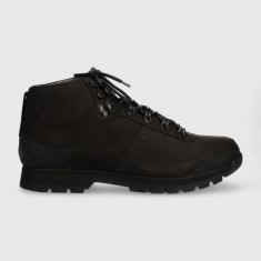 Charles Footwear ghete de piele Carney barbati, culoarea negru, Carney.Hiker.Black