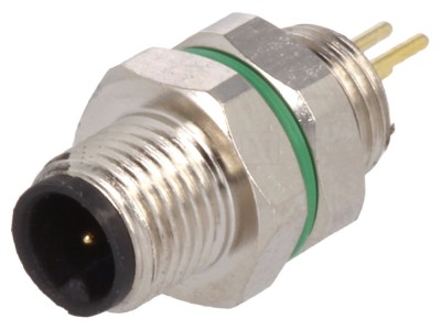 Conector M5 THT IP67 3 pini foto