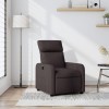 Gossi fotoliu rabatabil, maro inchis, material textil