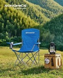 Cumpara ieftin Set 2 scaune de camping, Songmics, Albastru, 76x51.5x95.5 cm
