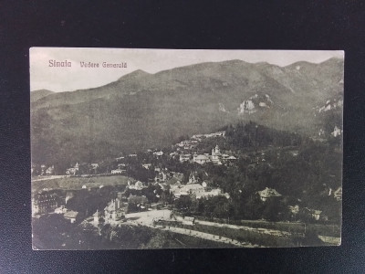 Sinaia - vedere generala - carte postala interbelica necirculata foto