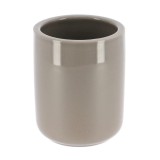 Suport Periuțe Ceramică &ndash; Greige Lucios