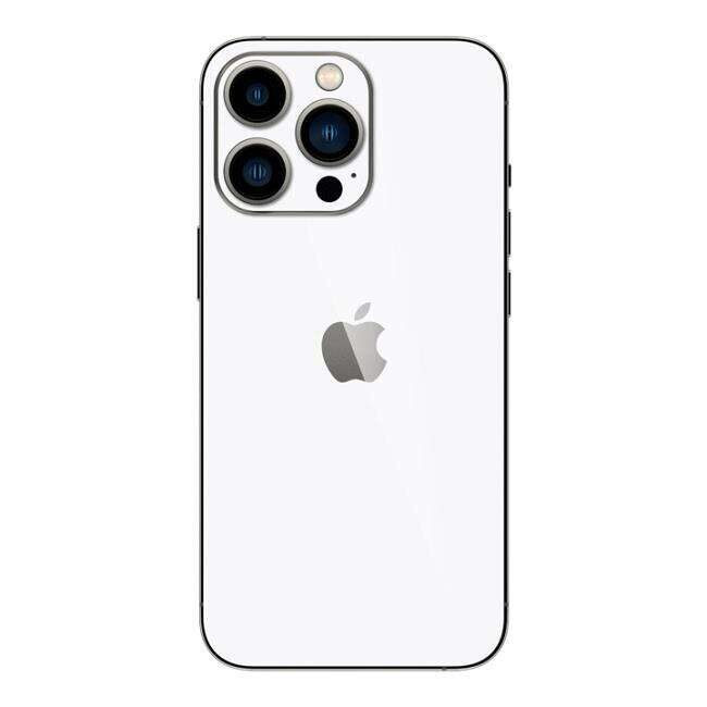 Set Folii Skin Acoperire 360 Compatibile cu Apple iPhone 15 Pro Max - ApcGsm Wraps Skin Color White Matt