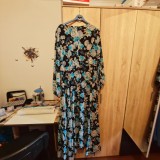 Rochie lungă de ocazie Toleen mărimea 3XL &ndash; Imprimeu floral deosebit