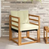 Cumpara ieftin Canapea de exterior Lemn solid de Acacia si Textilene