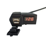 Cumpara ieftin Priza &Icirc;ncărcare Telefon Moto Ghidon USB Fast Voltmetru Tensiune