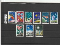1972 LP 814 LP 815 LP 816 INCHEIEREA PROGRAMULUI APOLLO SERIE+COLITA DANTELATA + COLITA NEDANTELATA MNH NESTAMPILATE