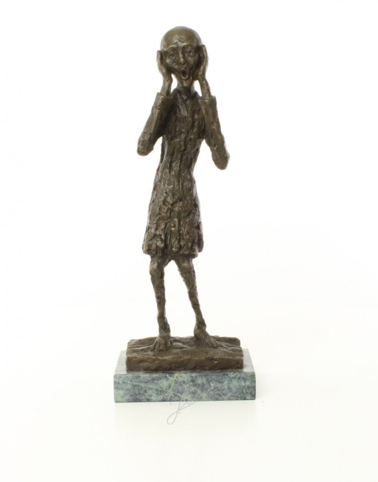 Tipatul-statueta din bronz pe un soclu din marmura BE-61