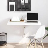 VidaXL Birou cu sertar și dulap, 100 x 40 x 73 cm, alb