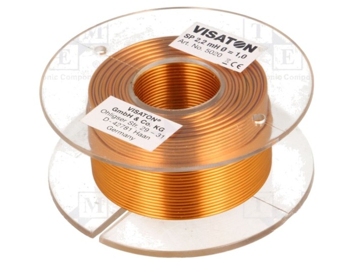 Bobină cu aer 2.2mH 0.9&Omega;