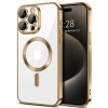 Husa pentru iPhone 15 Pro Max - Techsuit Luxury Crystal MagSafe - Gold