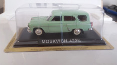 macheta moskvitch 423n + revista masini de legenda nr.48 - 1/43, noua. foto