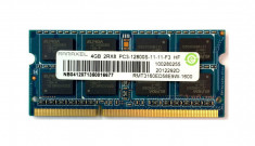 Memorii Ram laptop Ramaxel 4GB PC3-12800 DDR3-1600 1.5V RMT3160ED58E9W foto